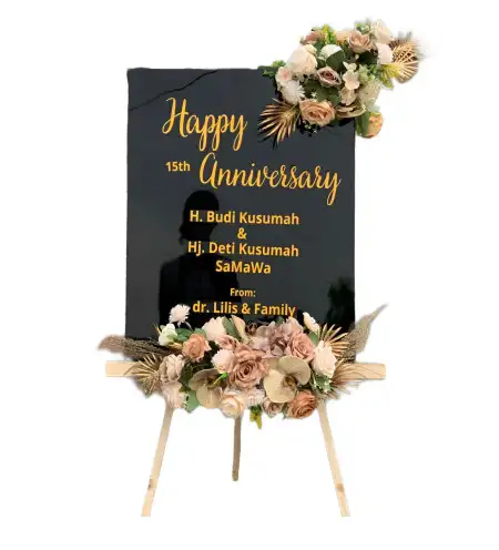 Papan Bunga Akrilik Gedawung