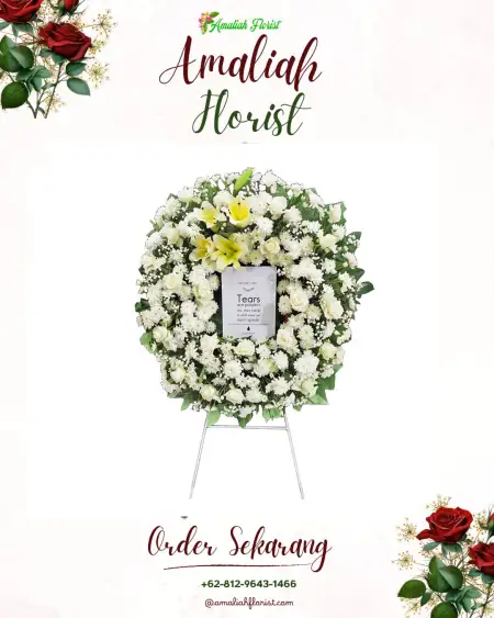 Krans Bunga Duka Gedawung